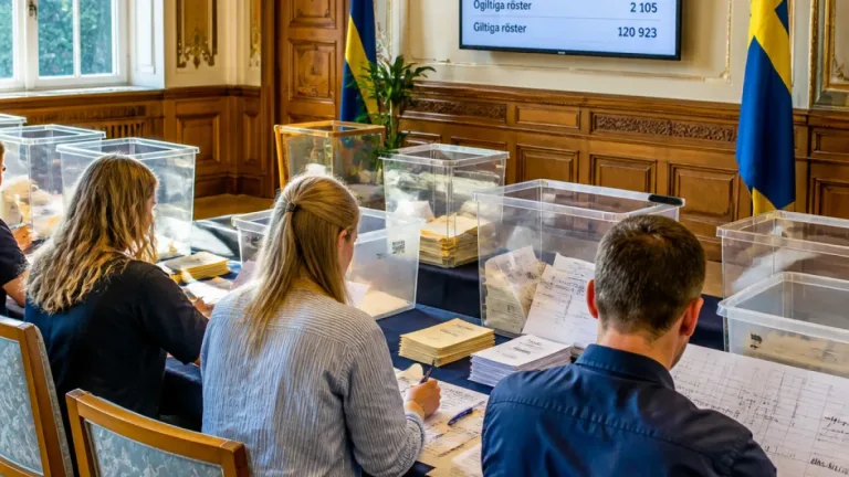 Slutligt valresultat för Kalmar län fastställt efter kontrollräkning