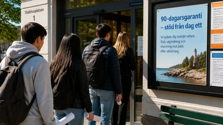 Socialdemokrater föreslår 90‑dagarsgaranti för unga i Nynäshamn
