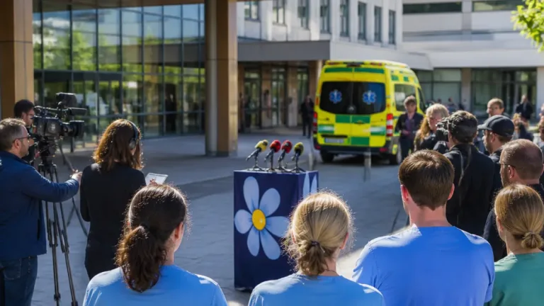 Socialdemokrater till Norrköping – pressträff på Vrinnevisjukhuset om vård och nedskärningar
