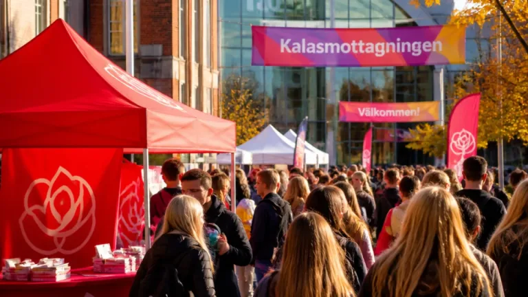 Socialdemokraterna besöker Linköping under terminsstart — kampanj på Kalasmottagningen