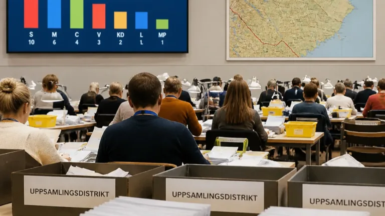 Socialdemokraternas tapp och sena röster i fokus när Västerbotten räknar om
