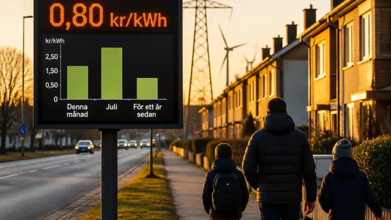 Staffanstorp: lägre spotpris i augusti men dyrare än för ett år sedan
