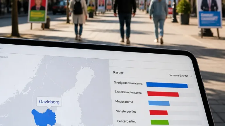 Sverigedemokraterna mest sökta i Gävleborg inför valet – Andersson leder bland partiledarna