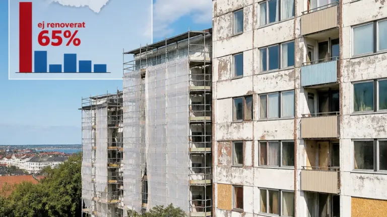 Tre av fyra miljonprogramlägenheter i Västra Götaland saknar större renovering