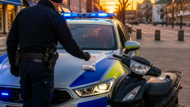 Ung man misstänks för drograttfylleri i Borlänge – mopedklassat fordon omhändertaget