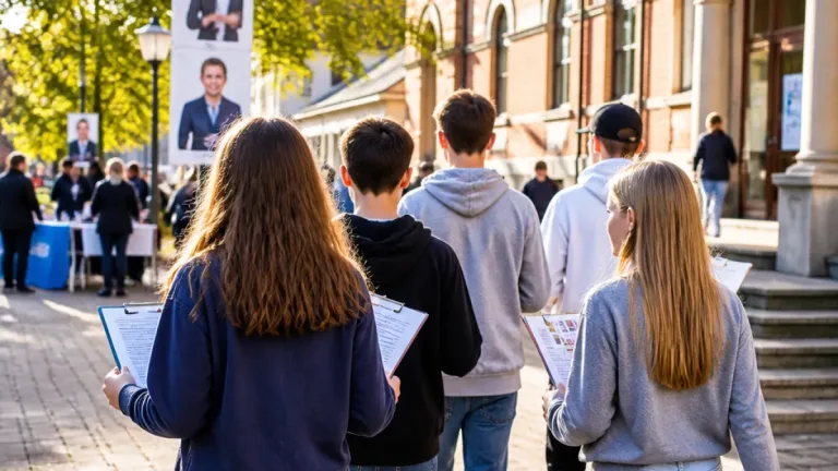 Ungdomar på Höglundaskolan i Sundsvall granskar partierna inför skolvalet