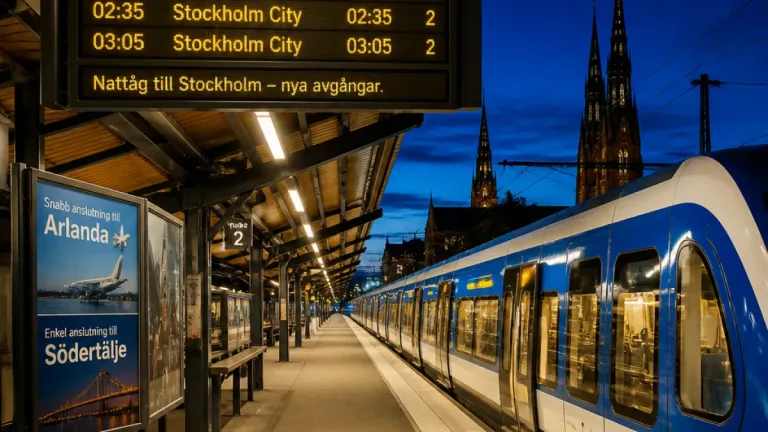 Uppsala får nattpendel på helger i pilotprojekt – avgångar till och från Stockholm utökas