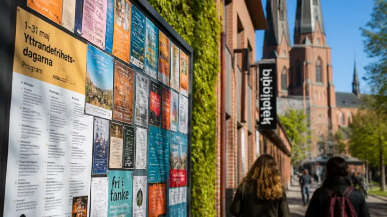 Uppsala: Hela länet samlas för månadslånga yttrandefrihetsdagar i oktober