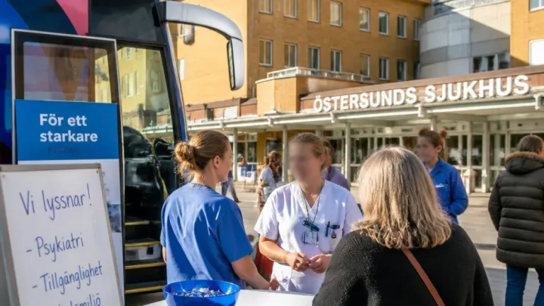 Valbussens sista runda sätter vården i centrum inför regionvalet