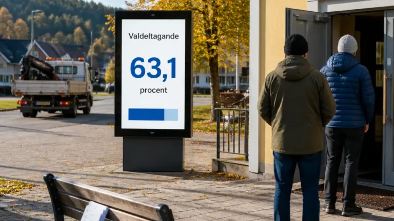 Valdeltagandet i Bräcke sjunker till 63,1 procent – lägst i Jämtlands län