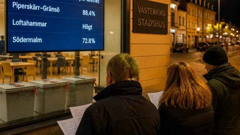 Valdeltagandet sjunker i Västervik – bara två distrikt ökar på valnatten