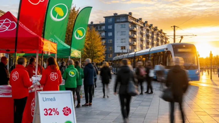 Valrörelsen i Västerbotten intensifieras – S backar i Umeå, MP ökar enligt lokal mätning