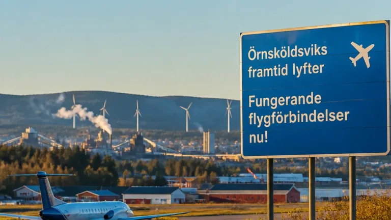 Västernorrland vill ha fungerande flyg – lokal opinion och ekonomiska effekter i fokus