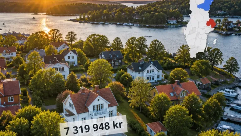 Villa i Stockholms län i genomsnitt över 7,3 miljoner – stora prisskillnader i landet