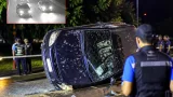 กลางดึกคนขับรถเก๋งถูกประกบไล่ยิงบนถนนนามน พบอุปกรณ์เสพติด–ทะเบียนปลอมจ่อสอบ