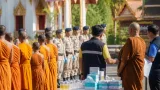 กอ.รมน.ชุมพรตรวจปัสสาวะพระ-เณร 10 รูป พบเสพยาบ้า 3 รูป สั่งสึกส่งบำบัดทันที