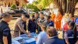 ผบช.ภูธรภาค 5 ตรวจติดตามโครงการ "ตำบลยั่งยืน" วัดสบล้อง มุ่งแก้ปัญหายาเสพติดเชิงบูรณาการ