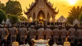ศรัทธาแน่นวัด หนองบัวระเหว พิธีพระราชทานน้ำหลวงสรงศพ ‘หลวงปู่จื่อ’ นายกฯจังหวัดนำพิธี