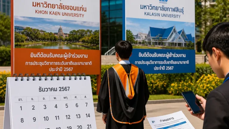 จับตา! กำหนดพิธีพระราชทานปริญญาบัตร มข.–ม.กาฬสินธุ์ ทับซ้อนช่วงวันที่ 22–23 ธ.ค. 2569