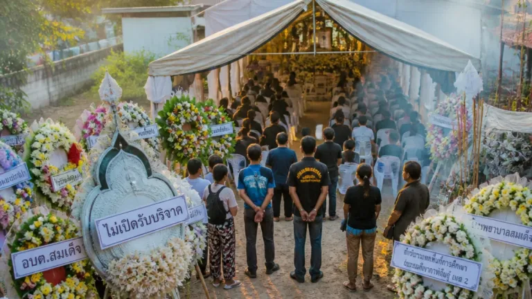 ชาวกาฬสินธุ์ร่วมอาลัย "ฮลุน โซโล่" คืนที่สอง อธิการบดีจุฬาฯเป็นเจ้าภาพ ครอบครัวย้ำไม่มีเปิดรับบริจาค