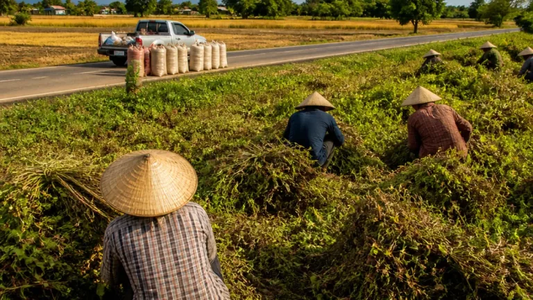 ชาวนา จ.ชัยภูมิ พลิกวิกฤตแล้ง นำ 3 งานนาเลี้ยงครอบครัวด้วยถั่วลิสง