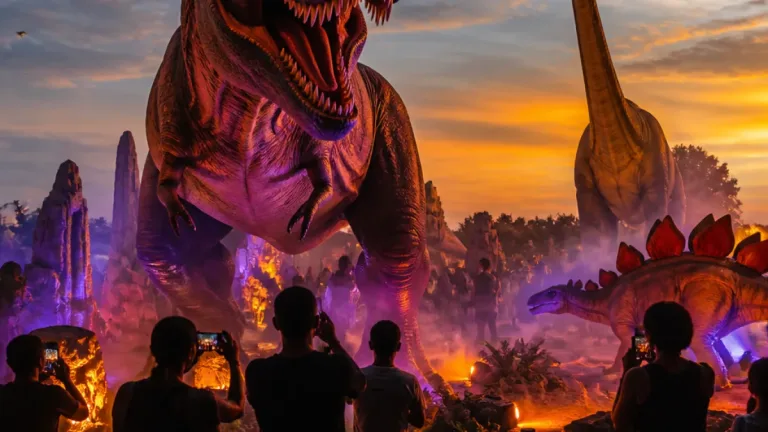 ใจกลางเมืองแพร่กลายเป็นโลกล้านปี เปิดงาน 'Jurassic Mania' ถึง 6 กันยายนนี้