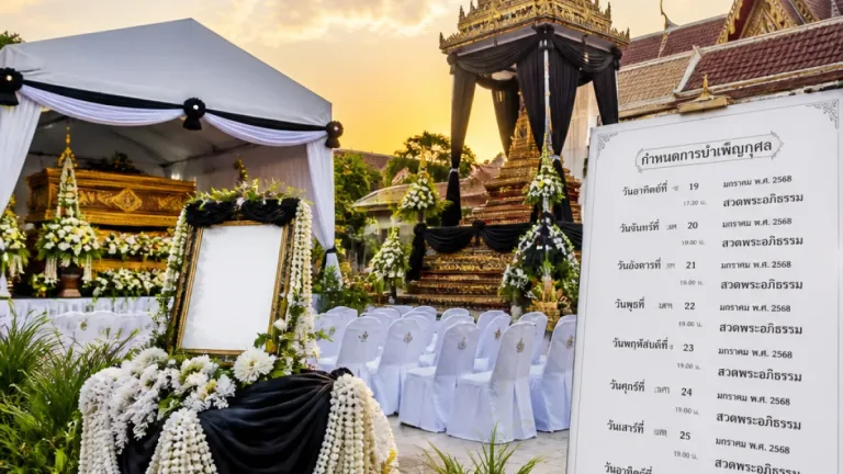 กำหนดพิธีบำเพ็ญกุศล–พระราชทานเพลิง พ.ต.อ.ธงชัย นายก อบจ.นนทบุรี ที่วัดสะพานสูง