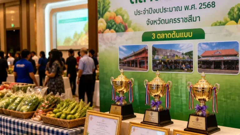 โคราชยกระดับตลาดสดเน้นอาหารปลอดภัย-สิ่งแวดล้อม มอบรางวัล 3 ตลาดต้นแบบ