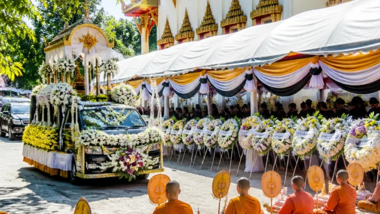 ครอบครัวจัดพิธีเชิญดวงวิญญาณ พันตำรวจเอกธงชัย ขณะที่ผู้ต้องหาถูกควบคุมตัวในเรือนจำนนทบุรี