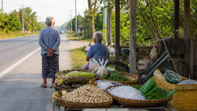 คุณยายวัย 82 และ 92 ปี ขายเมี่ยงโบราณริมถนนสุโขทัย 50 ปี ยังต้องพึ่งพิงแรงกายหาเลี้ยงชีพ