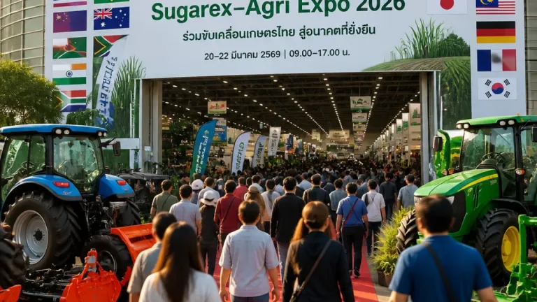 ขอนแก่นเปิดฉาก Sugarex–Agri Expo 2026 ดึงกว่า 300 แบรนด์โชว์เทคโนโลยีเกษตร-อุตสาหกรรม