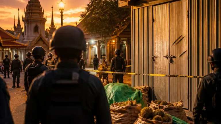 กองปราบจับ "เสือหนึ่ง" คากองเก็บข้างเมรุ เครือข่ายตระเวนลักทุเรียนปากพะยูน
