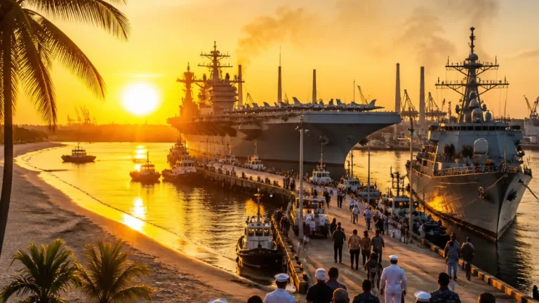 กองเรือสหรัฐฯ เทียบท่าในระยอง มาบตาพุดรับเรือรบเสริมความสัมพันธ์-เปิดโอกาสลูกเรือเที่ยวชมไทย