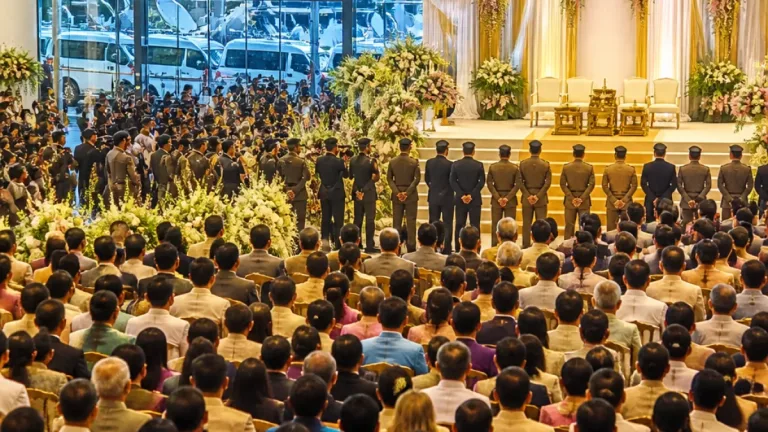นายกฯ-คู่สมรส ร่วมงานวิวาห์บุตร รองประธานวุฒิสภาที่สุราษฎร์ธานี แขกกว่า 2,500 คนร่วมแสดงความยินดี