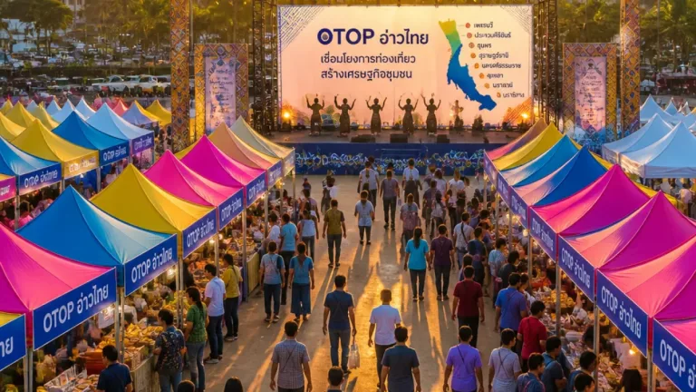 นครศรีธรรมราชจัดมหกรรม OTOP อ่าวไทย ใจกลางเมืองนคร หนุนช่องทางตลาดผู้ประกอบการท้องถิ่น