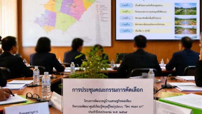 พช.อำเภอเมืองอ่างทองคัดเลือกผู้นำอาสาพัฒนาชุมชน ตำบลหัวไผ่ เตรียมแต่งตั้งชุดใหม่