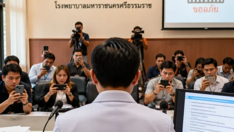 ผอ.รพ.มหาราชนครศรีธรรมราชแถลงขอโทษ เหตุนพ.ตำหนิพยาบาล ปมข้อมูลเอกซเรย์ระหว่างย้ายดาต้าเซ็นเตอร์