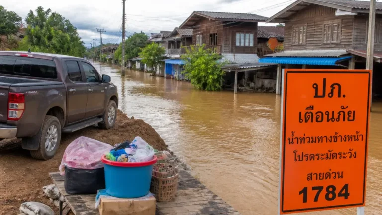 ปภ.เตือนภัยฝนหนักในพื้นที่แพร่ เสี่ยงน้ำท่วมฉับพลัน-น้ำป่า กำชับยกของขึ้นที่สูง