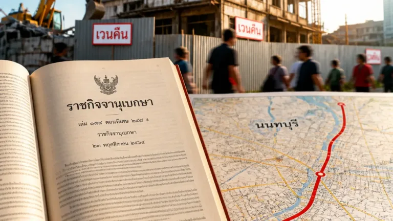 ราชกิจจาฯ ประกาศ พ.ร.บ.เวนคืนเพื่อสร้างรถไฟฟ้าสายวิวัฒน์นคร ส่งผลพื้นที่เมืองนนทบุรี-กทม.