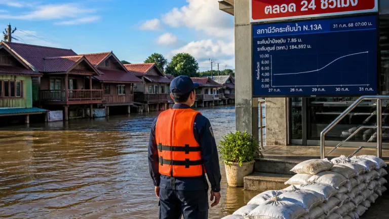 รัฐสั่งเฝ้าระวังน้ำในจังหวัดน่าน 24 ชม. เตือนชุมชนริมแม่น้ำเตรียมรับมือทันที