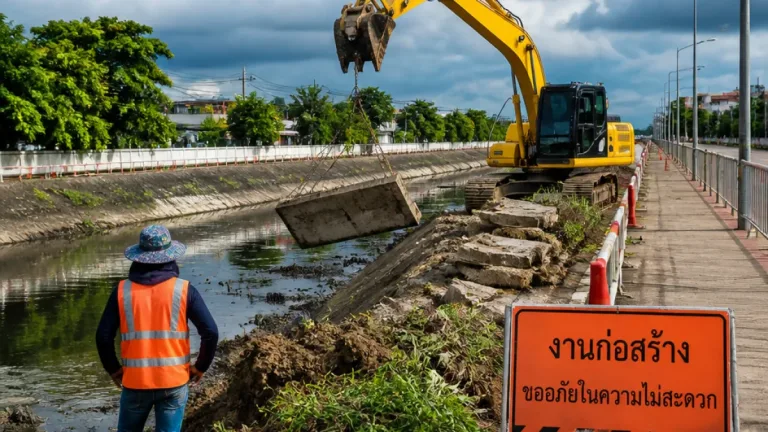 เร่งฟื้นฟูคลองระบายน้ำหาดใหญ่–ตั้งเป้าคืนประสิทธิภาพเต็มที่ก่อนฤดูฝน