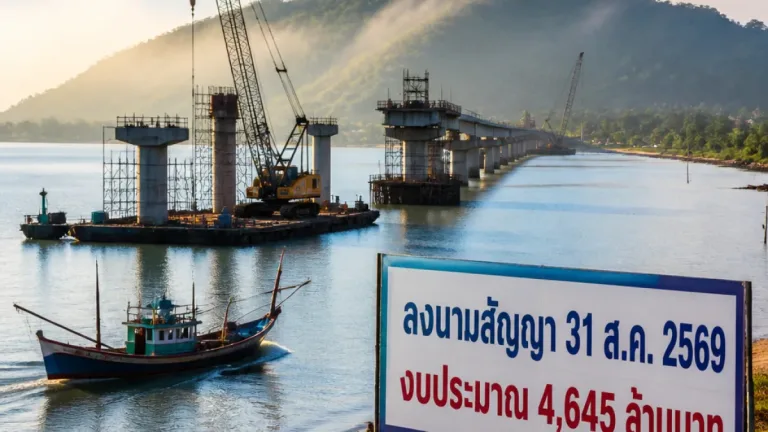 สะพานข้ามทะเลสาบสงขลา คาดเซ็นสัญญา 31 ส.ค. งบ 4,645 ล้าน หนุนเชื่อมพัทลุง-สงขลา