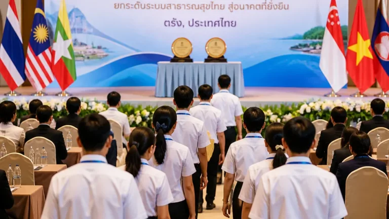 สธ.ตรังรับโล่ สำนักงานสาธารณสุขอำเภอดีเด่น 2 แห่ง ในงานประชุมสมาคมสาธารณสุขแห่งชาติ