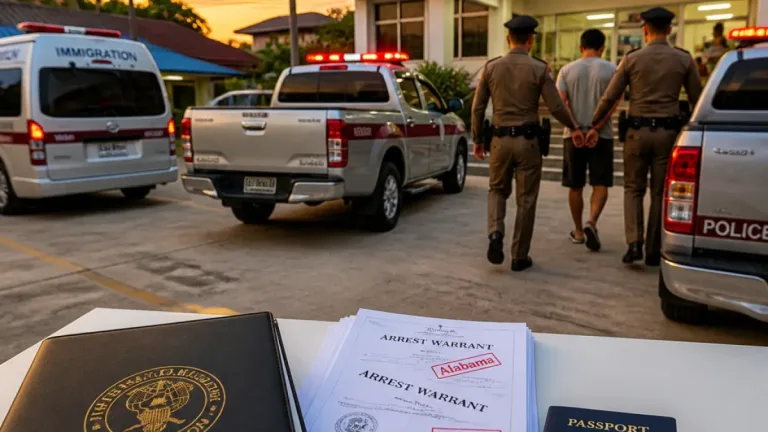 ตำรวจภูเก็ตร่วม FBI จับชาวอเมริกันวัย 48 ปี ผู้ต้องหาติด 8 หมายจับของสหรัฐฯ
