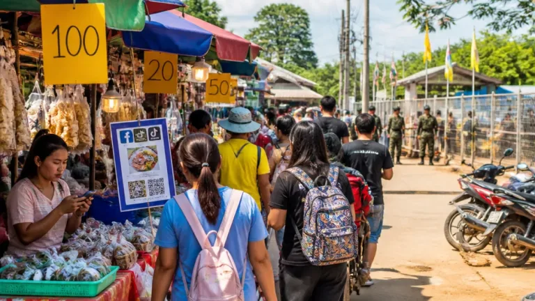 ตลาดช่องจอมกลับมาคึกคัก หลังซบเซากว่า 1 ปี พ่อค้า–นักท่องเที่ยวแห่ซื้อของช่วงวันหยุด