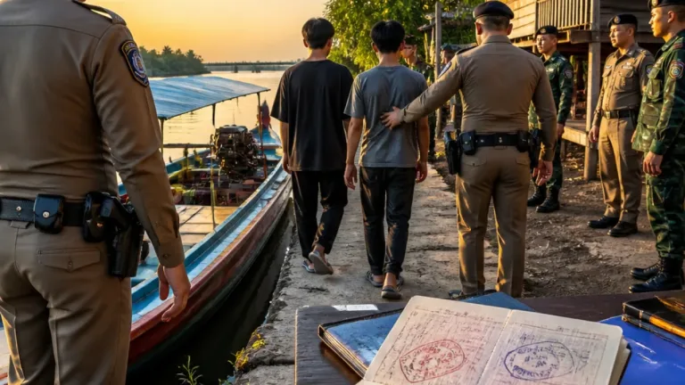 ตร.ตรวจคนเข้าเมืองหนองคายจับสาวไทยพร้อมชาวจีน 2 ราย พบหนังสือเดินทางปลอม