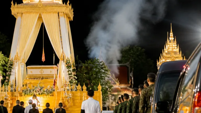 อำนาจเจริญร่วมพิธีพระราชทานเพลิงศพพลทหารผู้พลีชีพจากสมรภูมิหนองจาน