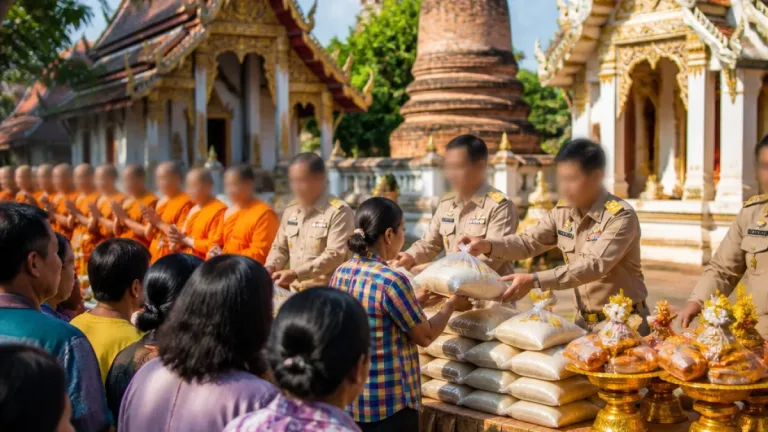 อบจ.สุพรรณบุรีแจกข้าวสาร 2,500 ถุง งานทำบุญครบรอบมรณภาพอดีตเจ้าอาวาสวัดนิเวศน์ธรรมาราม
