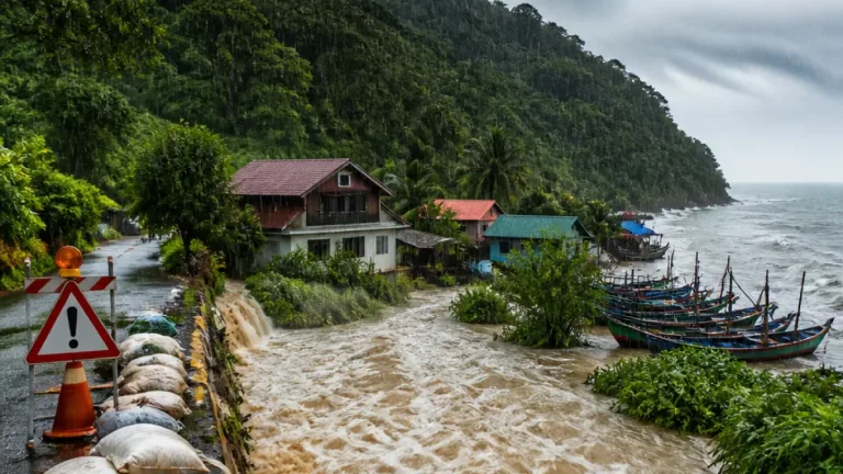 อุตุฯ เตือนฝนถล่มภาคตะวันออก 'จันทบุรี–ตราด' ฝนหนักมาก ระวังน้ำป่าและน้ำท่วมฉับพลัน