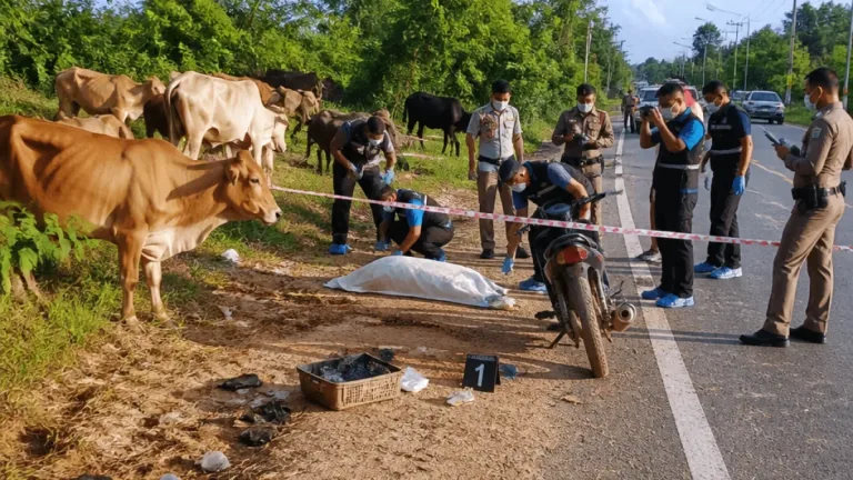 ยิงน้องนักการเมืองท้องถิ่นดับริมถนน นบพิตำ ตำรวจเร่งรวบรวมพยานหลักฐาน